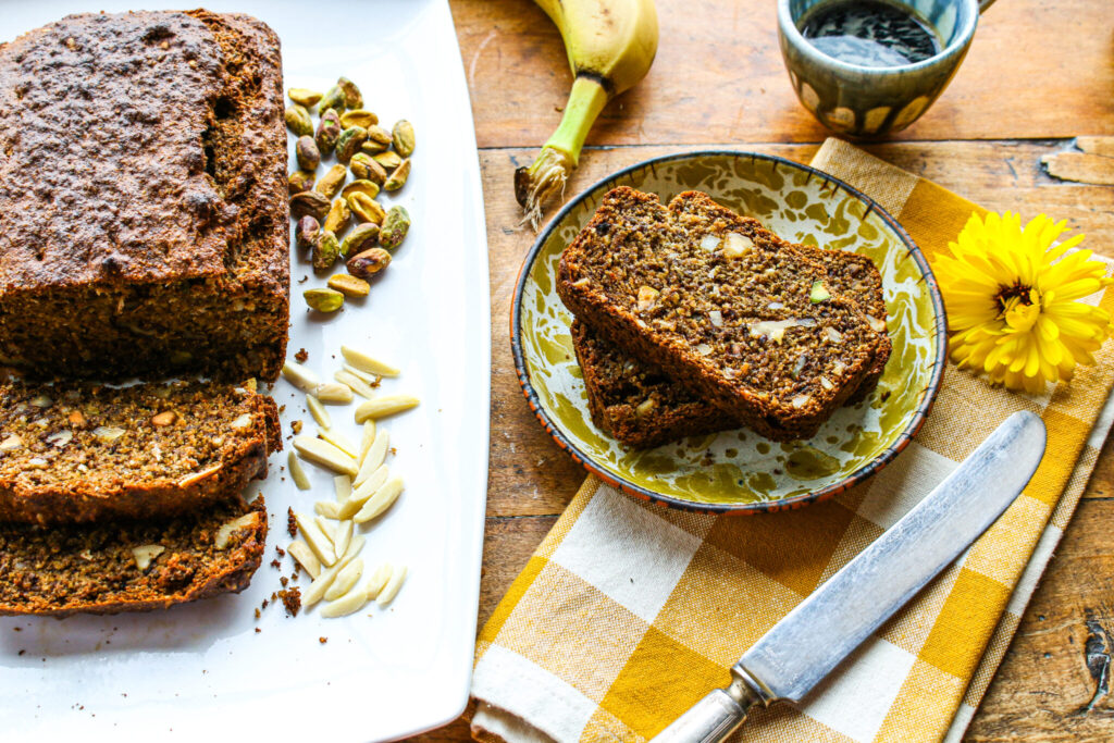 Get Nutty Vegan Banana Bread